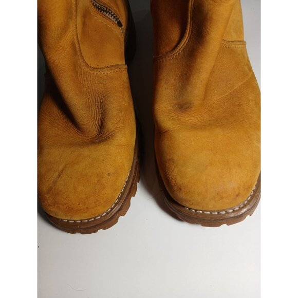 Durango Boots Suede Size Men's 10 M Rust Made In USA - Picture 3 of 9